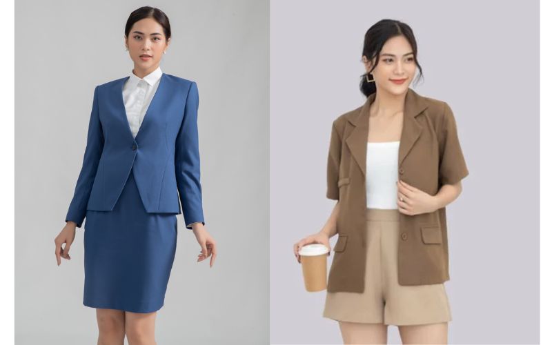 các mẫu vest công sở