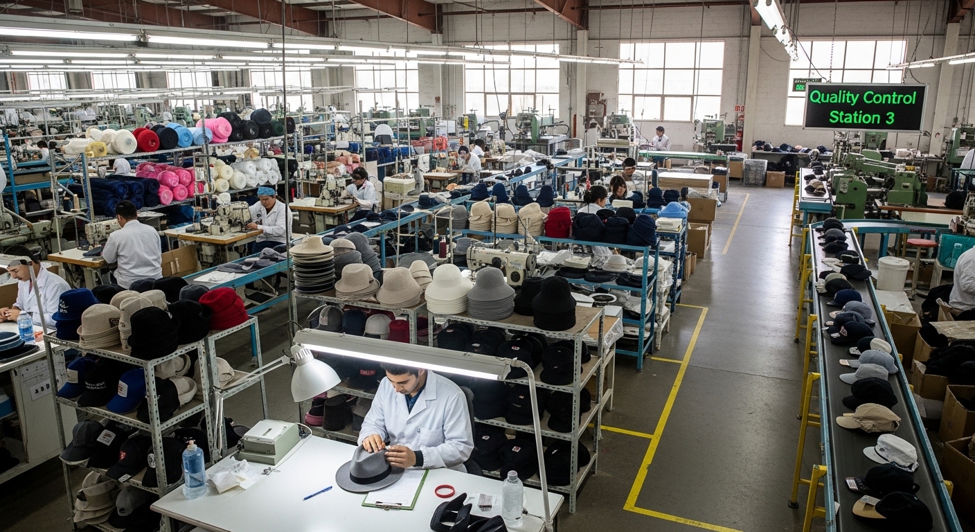 Xưởng may nón giúp kiểm soát chất lượng tốt hơn