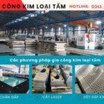 Các phương pháp gia công kim loại tấm phổ biến