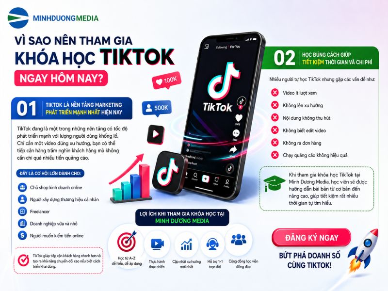 Vì sao doanh nghiệp nên học quảng cáo TikTok ngay hôm nay?