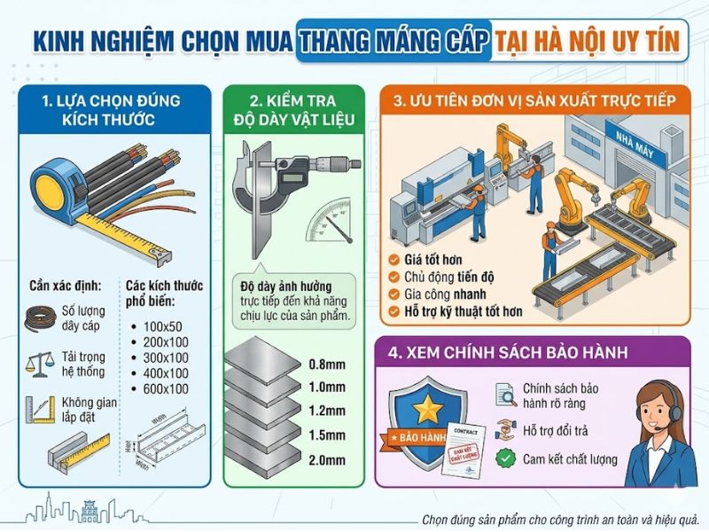 Kinh nghiệm lựa chọn máng cáp giá rẻ nhưng vẫn đảm bảo chất lượng