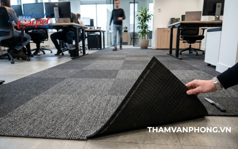 Thảm tấm đế cao su có độ bền cao