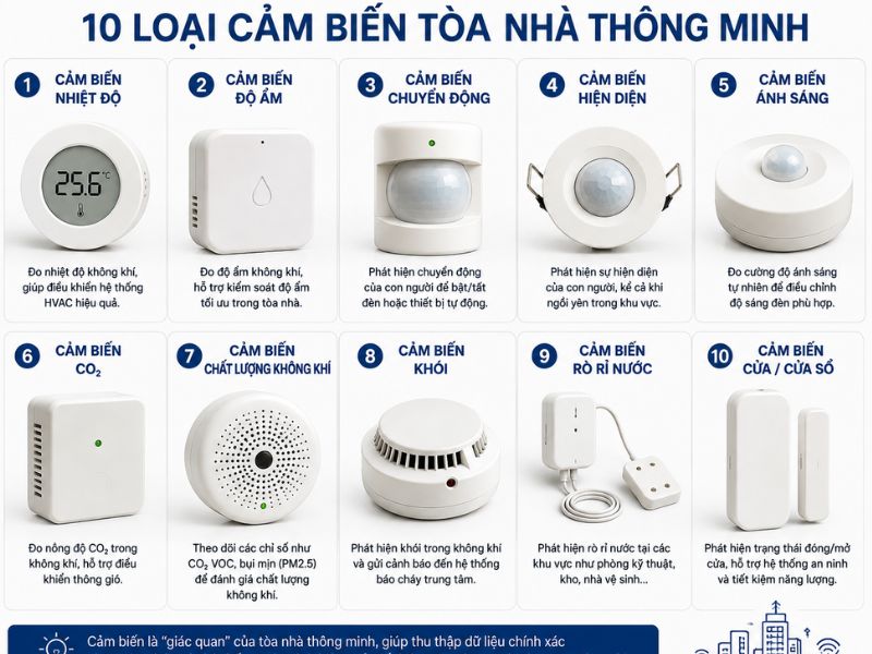 Cảm biến tòa nhà thông minh