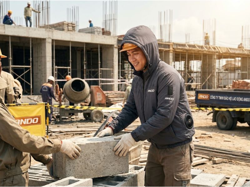 áo chống nóng áo điều hòa cho người lao động
