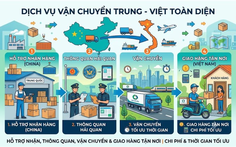 Đơn vị vận chuyển Trung Quốc về Việt Nam