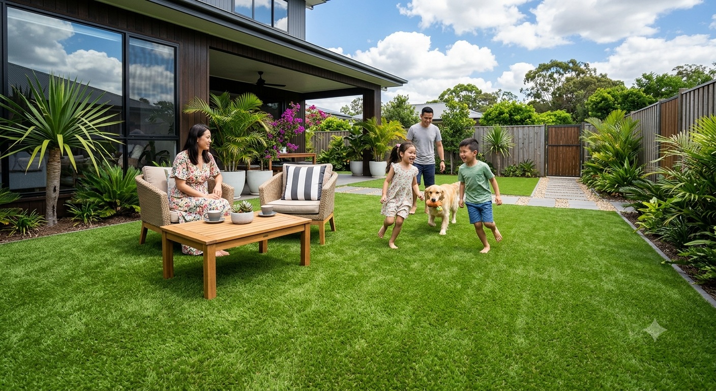 Thảm cỏ nhân tạo cao cấp