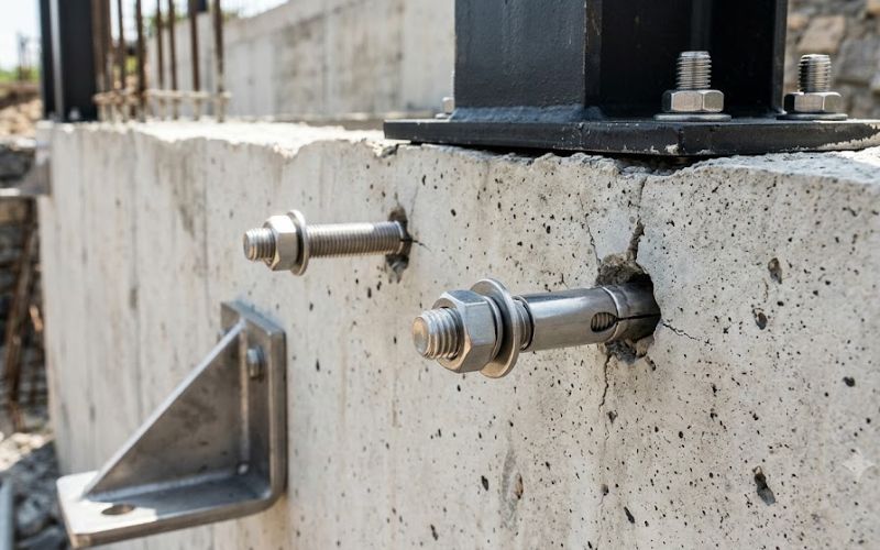 Ứng dụng bu lông nở inox 304 trong xây dựng