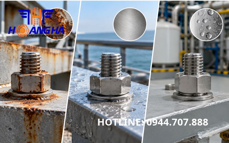 Chọn sai loại inox so với môi trường sử dụng