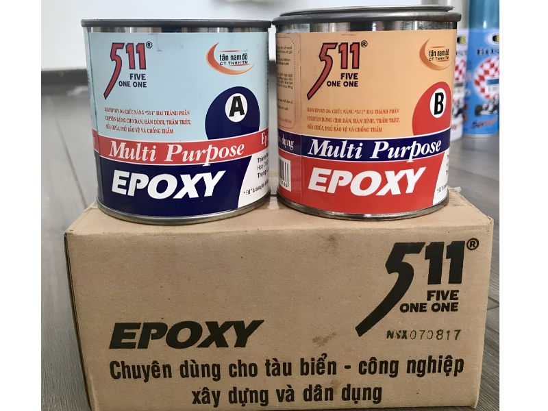 Keo epoxy Hàn Quốc hai thành phần