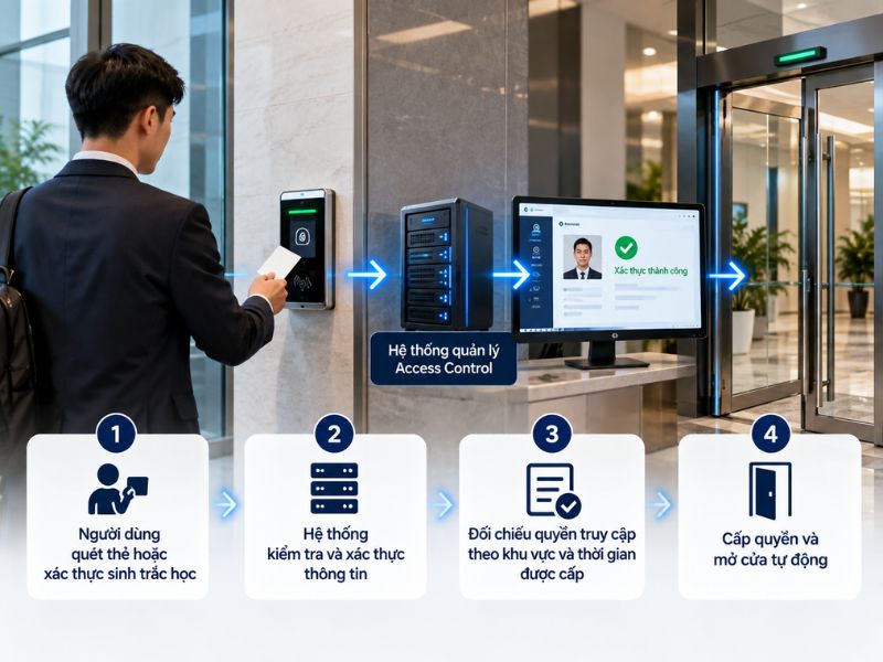 Nguyên lý hoạt động của hệ thống Access Control