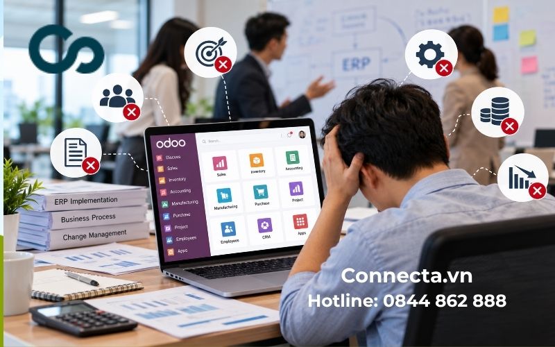 Những sai lầm nên tránh khi triển khai ERP Odoo