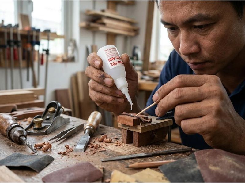 Ứng dụng keo dán 502 trong sửa chữa